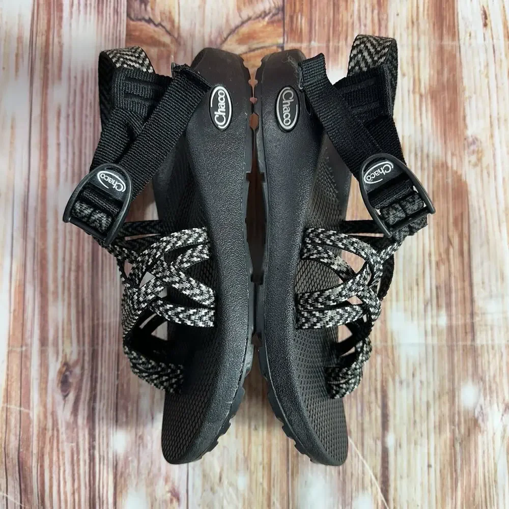 Chaco ZX/2 Womens Size 7 Black Gray Classic Strappy Sandals Open Toe Loop Shoes - Picture 7 of 10